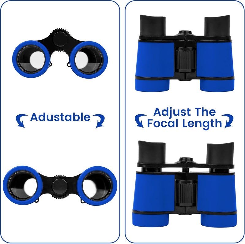 DR ANISON Binoculars for Kids Toy Binoculars Set for Age 3-12 Years Old Boys Girls Outside Play, Bird Watching, Camping, Educational Learning, Birthday Presents - Image 4